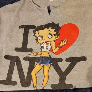 Gray I Love NY Kids Shirt